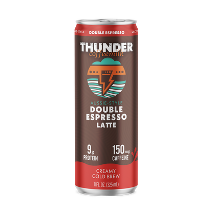 Thunder CoffeeMilk Double Espresso Latte lactose-free coffee milk can, front